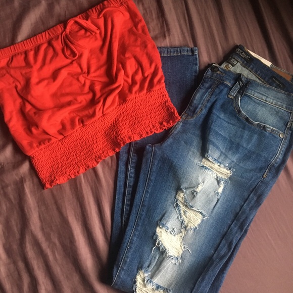 Judy Blue Denim - 🚨🚨Last Pair/SZ 11🚨🚨Distressed Denim Jeans